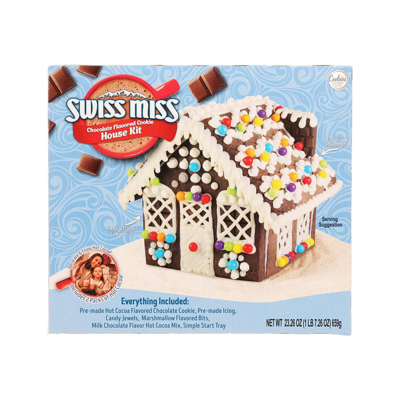 COOKIES UNITED Swiss Miss Chocolate Flavored Cookie House Kit  (659g)