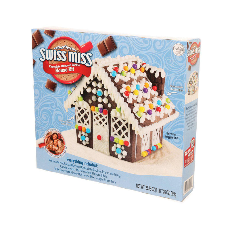 COOKIES UNITED Swiss Miss Chocolate Flavored Cookie House Kit  (659g)