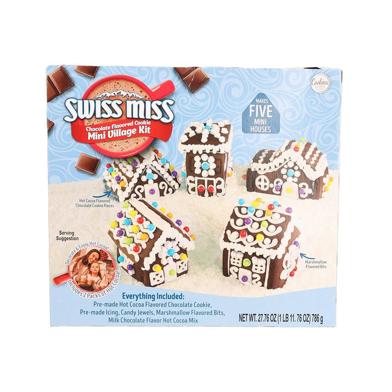 COOKIES UNITED Swiss Miss Chocolate Flavored Cookie Mini Village Kit  (786g)