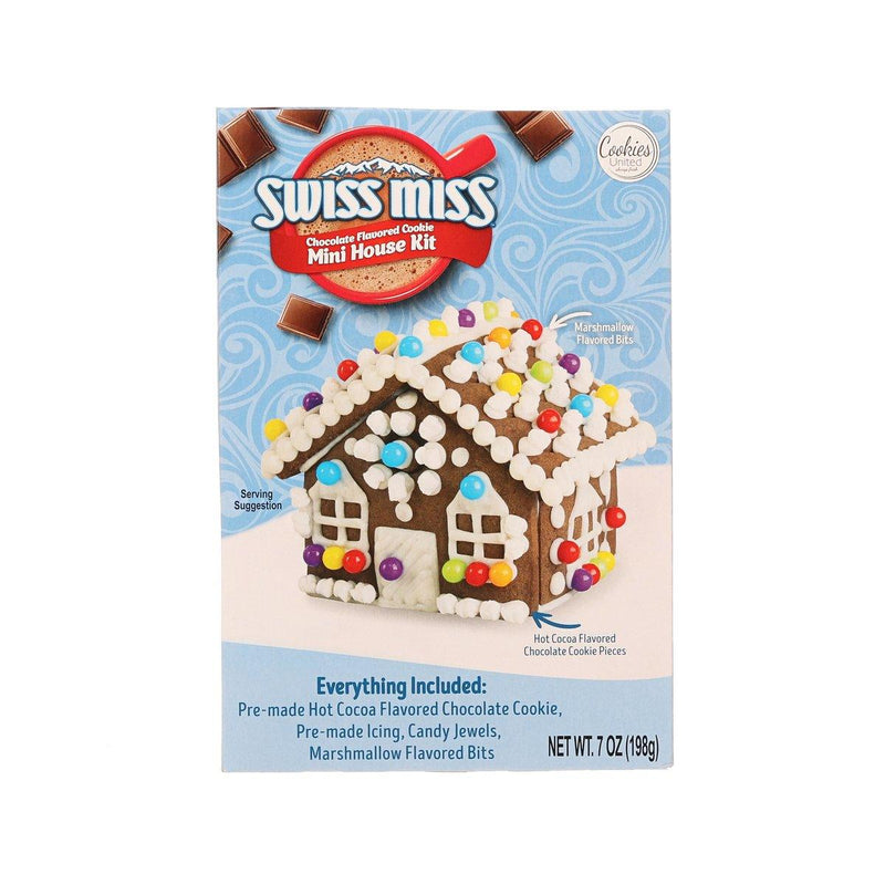 COOKIES UNITED Swiss Miss Chocolate Flavored Cookie Mini House Kit  (198g)