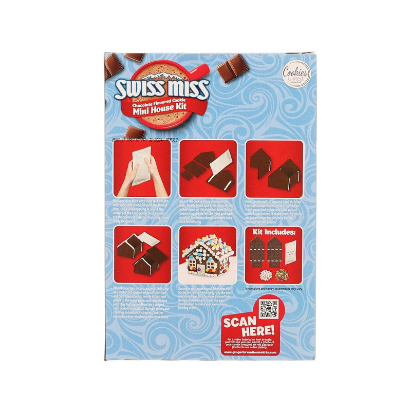 COOKIES UNITED Swiss Miss Chocolate Flavored Cookie Mini House Kit  (198g)