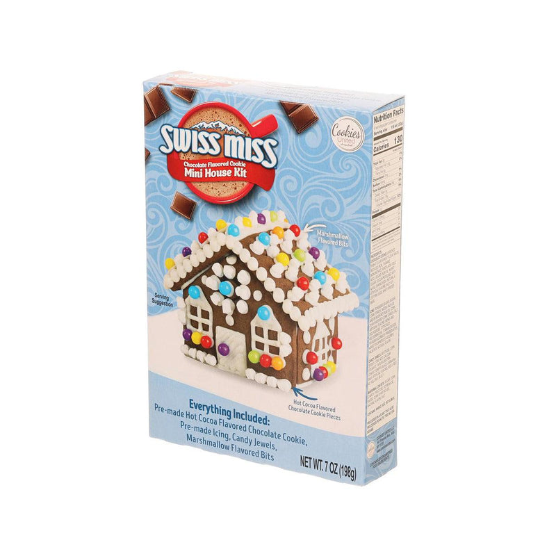 COOKIES UNITED Swiss Miss Chocolate Flavored Cookie Mini House Kit  (198g)