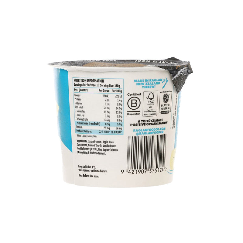 RAGLAN Coconut Yoghurt - Dreamy Vanilla Bean  (150g)