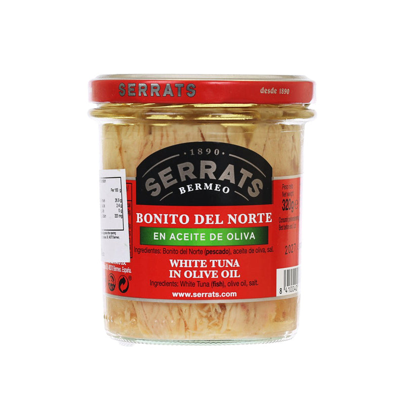 SERRATS White Tuna in Olive Oil [Jar]  (320g)