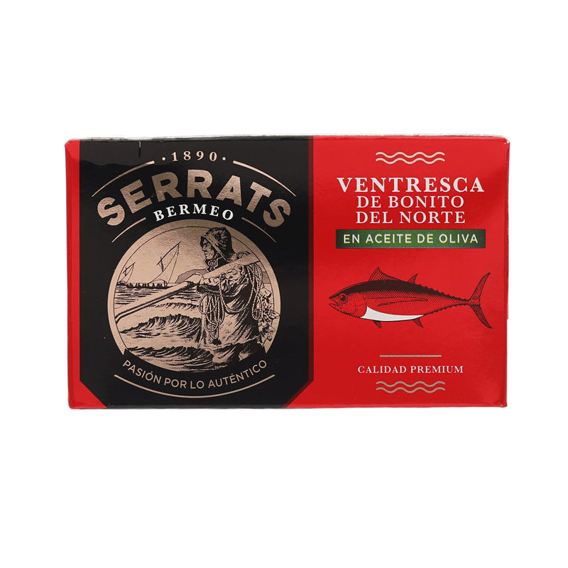 SERRATS Albacore Tuna Belly in Olive Oil [Can]  (115g)