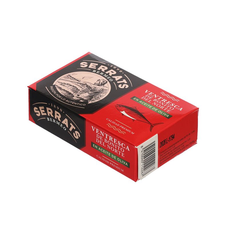 SERRATS Albacore Tuna Belly in Olive Oil [Can]  (115g)