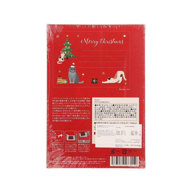 EUREKA Christmas Advent A5 (Cat) with Confectionery  (40g)