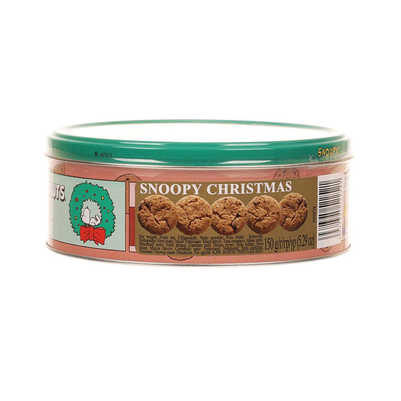 WISMETTAC Christmas Snoopy Round Tin Chocolate Chip Cookie  (150g)