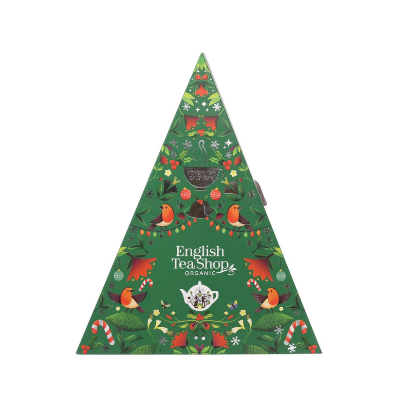 ENGLISH TEA SHOP Organic Tea Bags Triangular Green Advent Calendar  (50g)