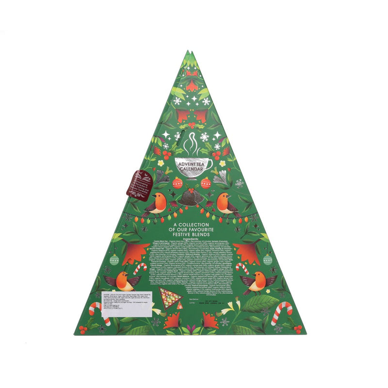 ENGLISH TEA SHOP Organic Tea Bags Triangular Green Advent Calendar  (50g)