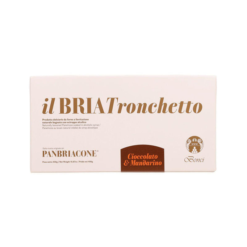 IL BONCI Bria Tronchetto Panettone with Chocolate, Tangerine & Citrus Liqueur  (450g)