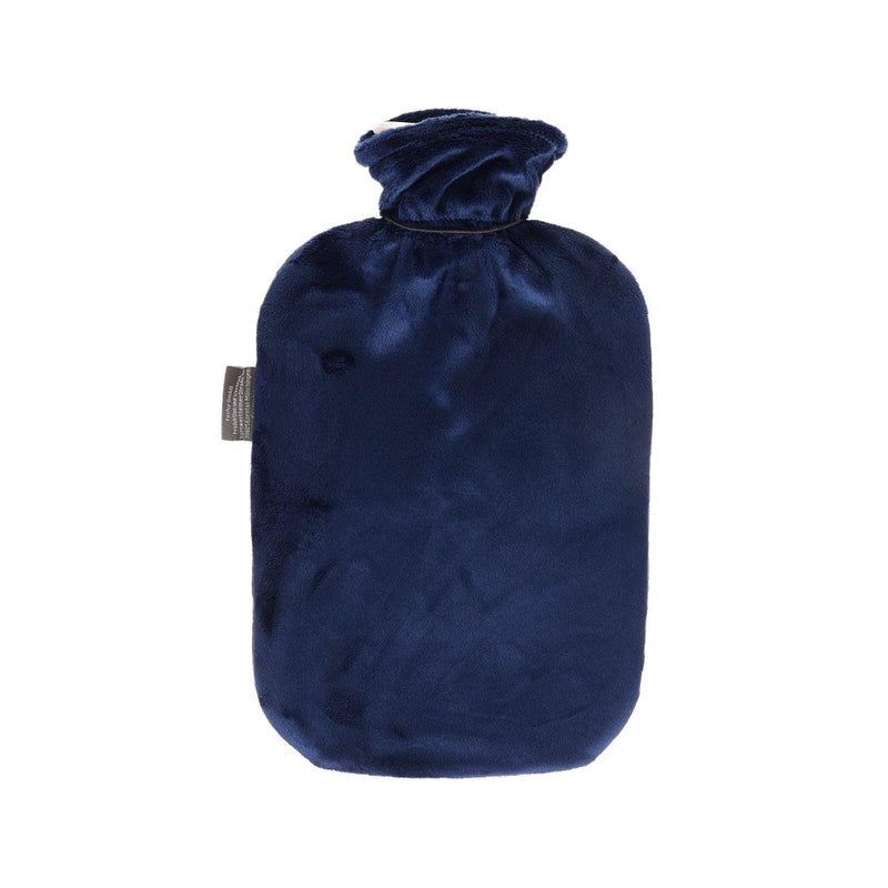 FASHY Hot Water Bag - Velour 2.0L - Navy