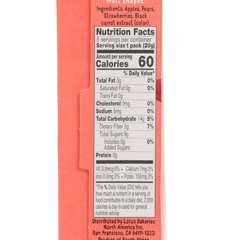 BEAR Fruits Minis Candy - Apple Pear Strawberry  (5 x 20g)