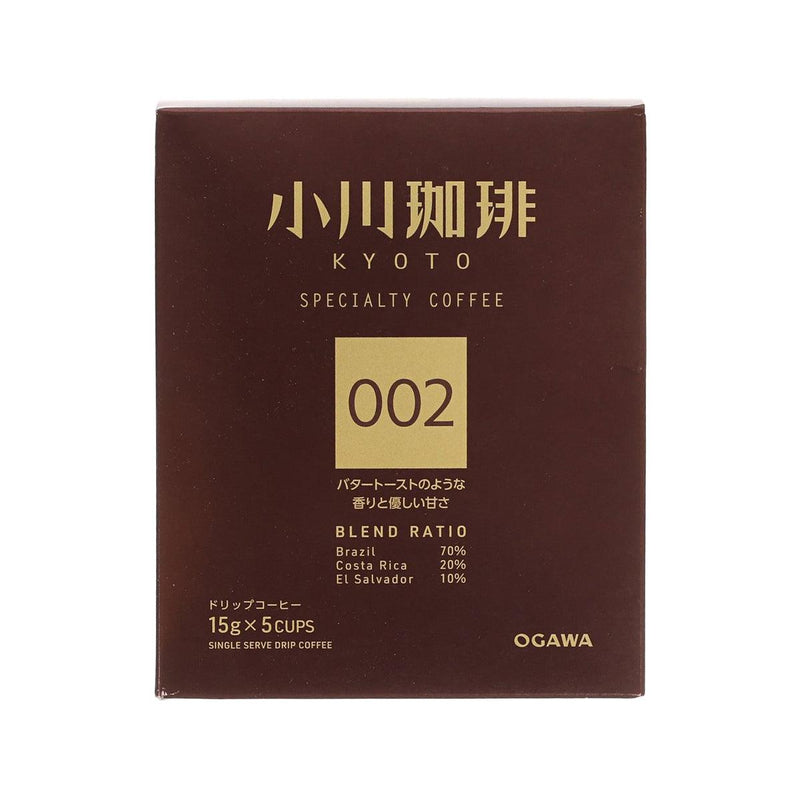 小川珈琲店 京都精品咖啡 002 掛耳咖啡 (5 x 15g)

