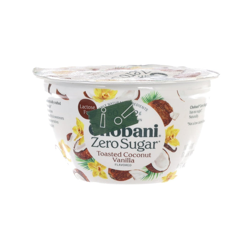 CHOBANI Zero Sugar Nonfat Greek Yogurt - Toasted Coconut Vanilla  (150g)