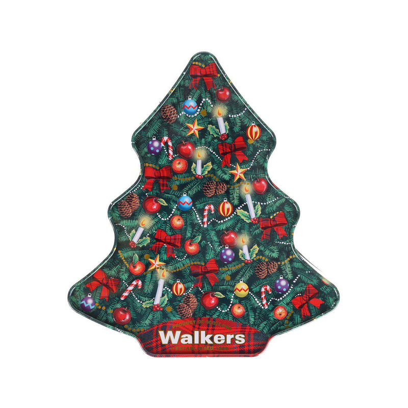 WALKERS Pure Butter Mini Shortbread in Christmas Tree Tin  (225g)