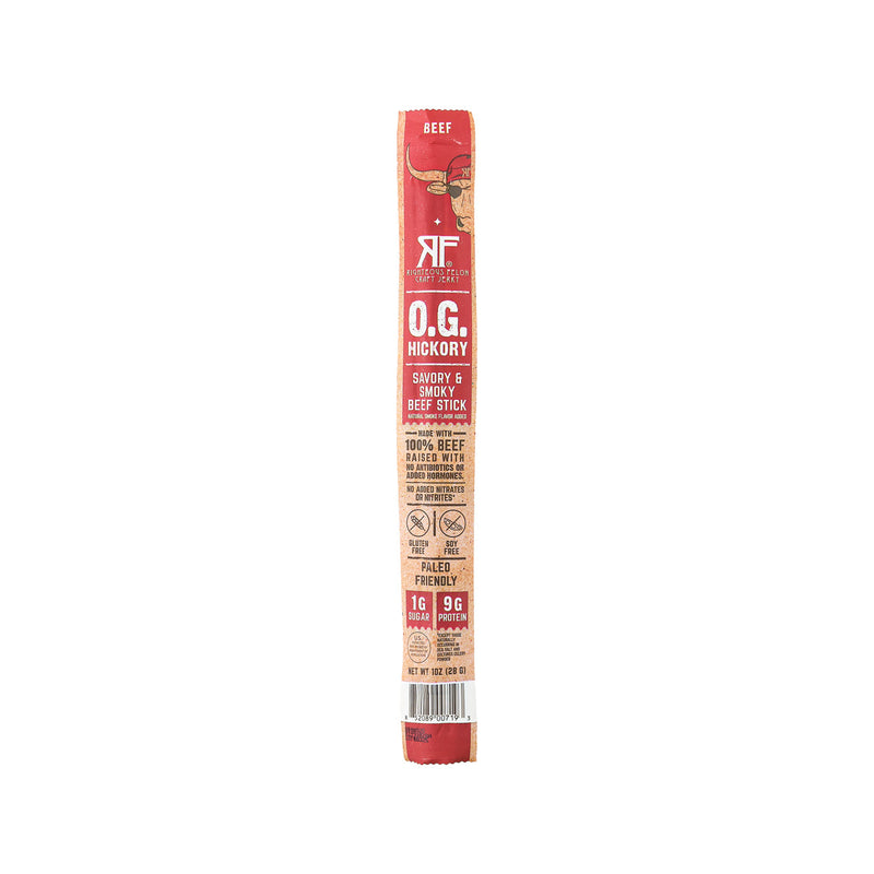 RIGHTEOUS FELON O.G. Hickory Savory & Smoky Beef Stick  (28g)