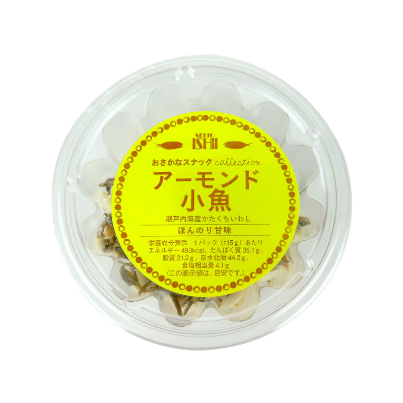 SEIJOISHII Almond Dried Small Fish Snack  (115g)