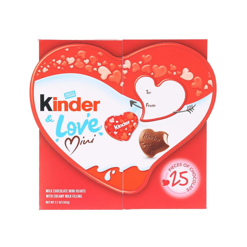 KINDER Milk Chocolate Mini Hearts with Creamy Milk Filling  (107g)