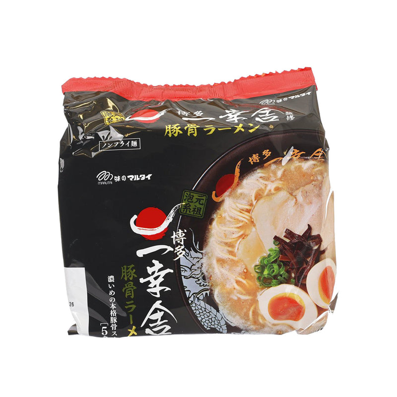 MARUTAI Ikkousha Supervised Hakata Porkbone Soup Ramen  (5 x 91g)