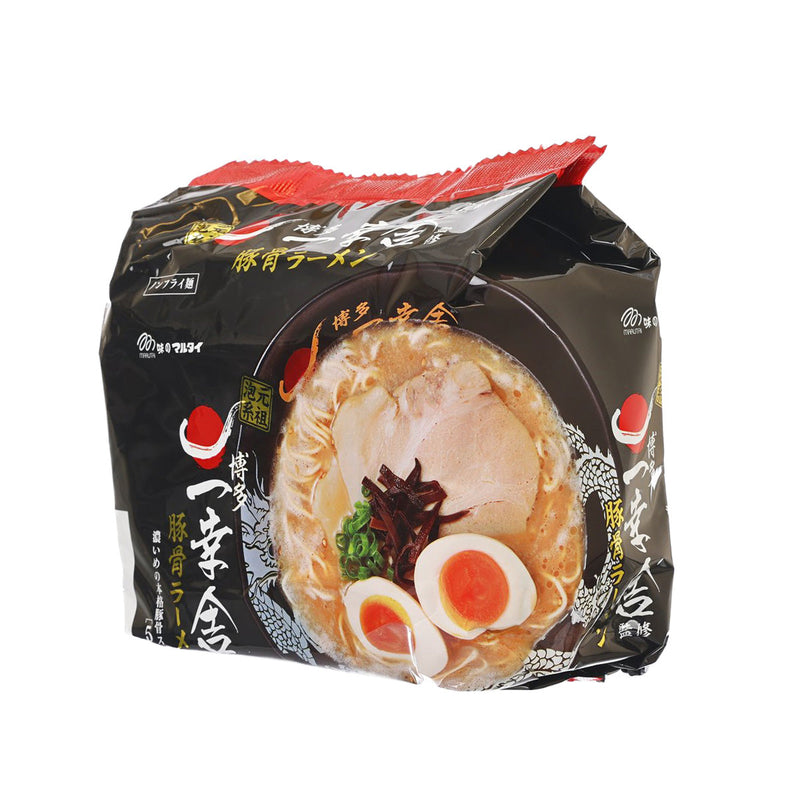 MARUTAI Ikkousha Supervised Hakata Porkbone Soup Ramen  (5 x 91g)