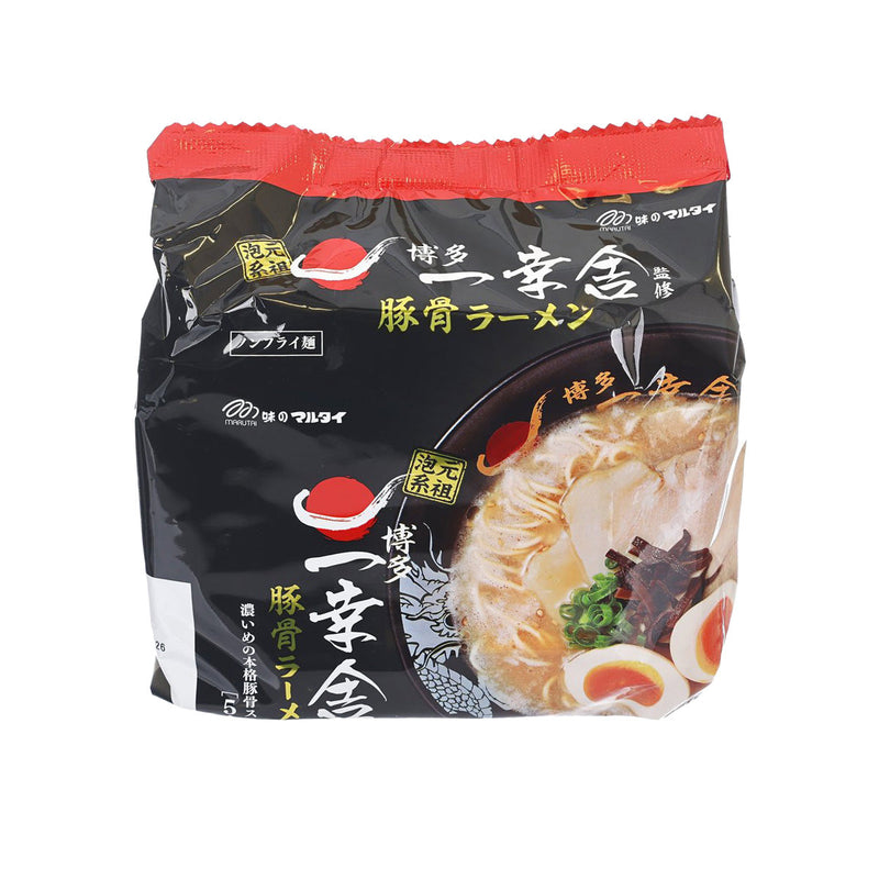 MARUTAI Ikkousha Supervised Hakata Porkbone Soup Ramen  (5 x 91g)