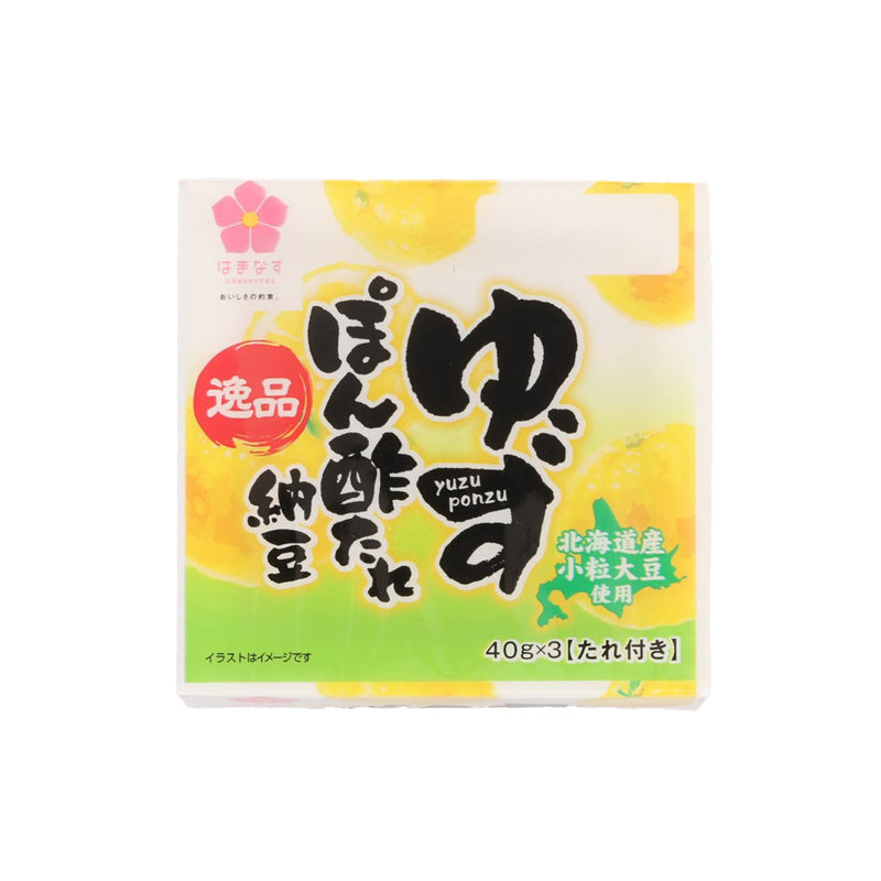 HAMANASU Natto with Yuzupon Citrus Vinegar Sauce  (3 x 45g)