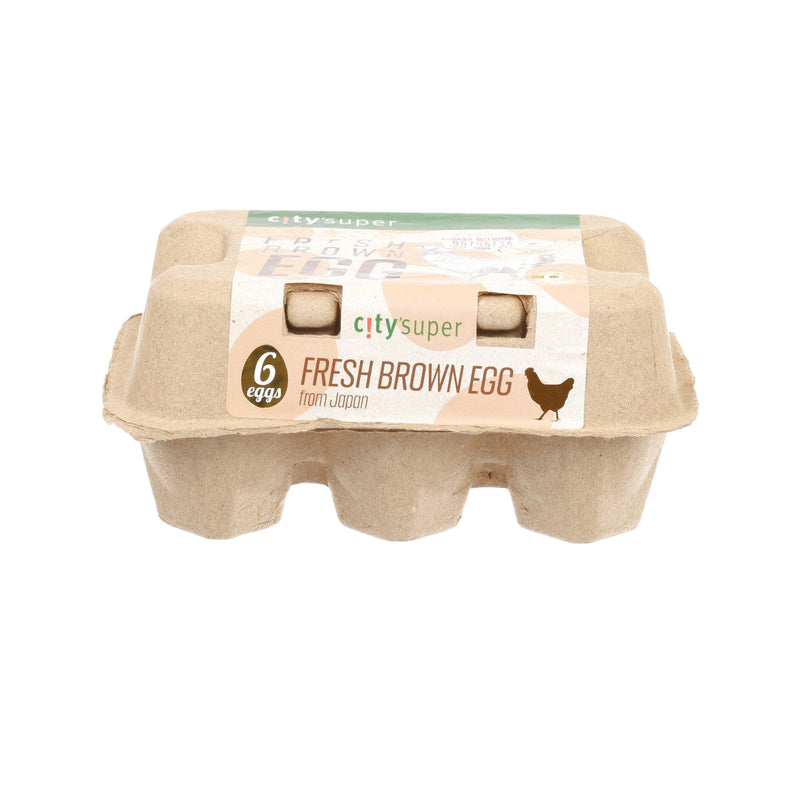 CITYSUPER Fresh Japanese Brown Eggs  (6pcs)