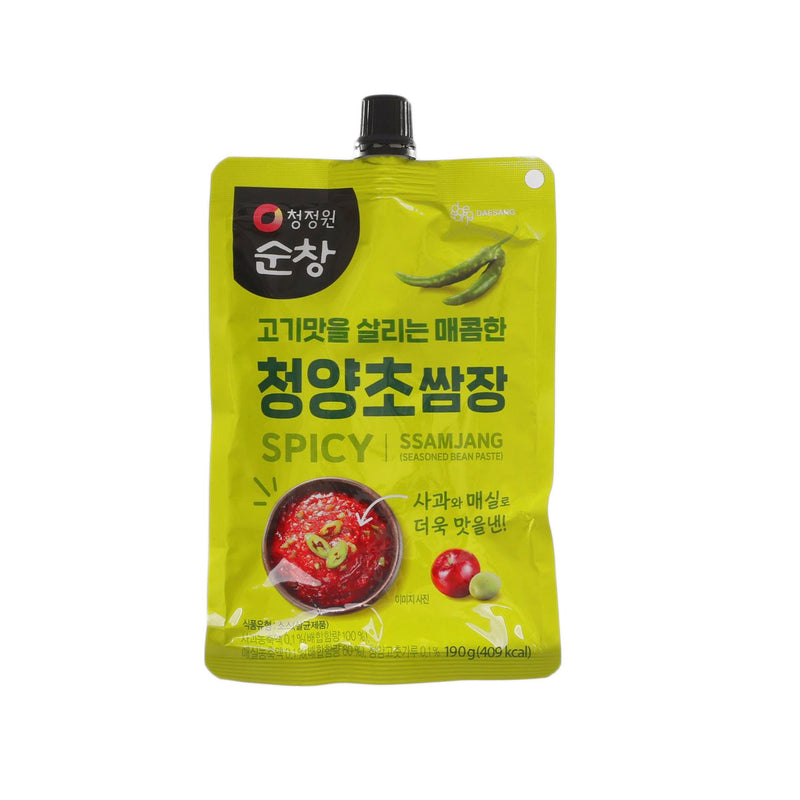 CHEONGJEONGWON Sunchang Ssamjang Seasoned Bean Paste - Spicy  (190g)