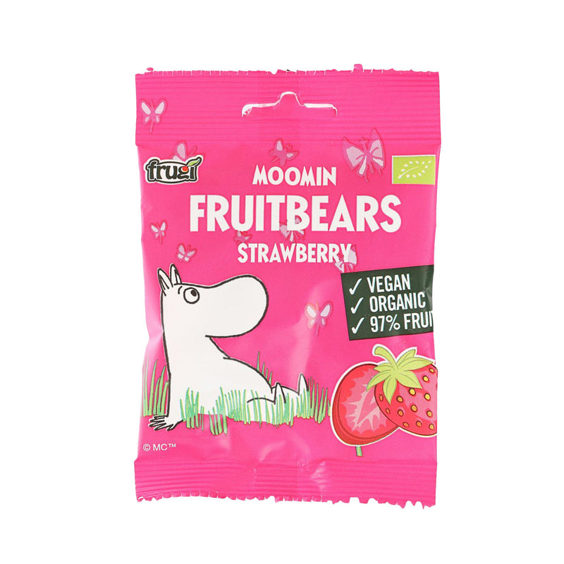 FRUGI Moomin Fruit Gummy Bears - Strawberry  (40g)