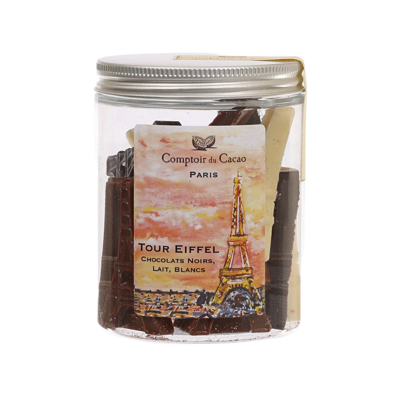 COMPTOIR DU CACAO Eiffel Tower Chocolate Assortment in Jar [Medium]  (110g)