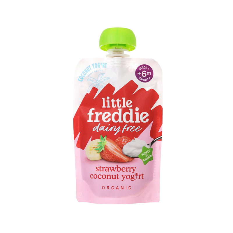 LITTLE FREDDIE Dairy Free Organic Strawberry Coconut Yogurt  (90g)