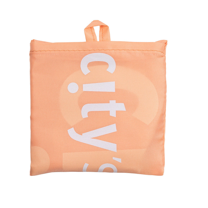 CITYSUPER Small Environmental Pocketable Bag CS Logo Peach