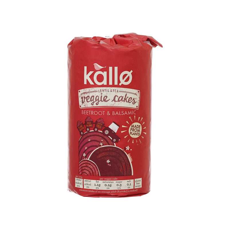 KALLO 紅菜頭甜醋味扁豆豌豆蔬菜脆餅 (122g)