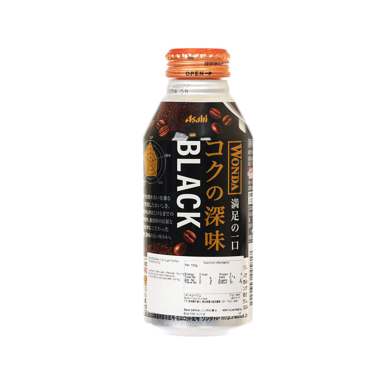 WONDA Sugar-Free Black Coffee [Bottle]  (400g)