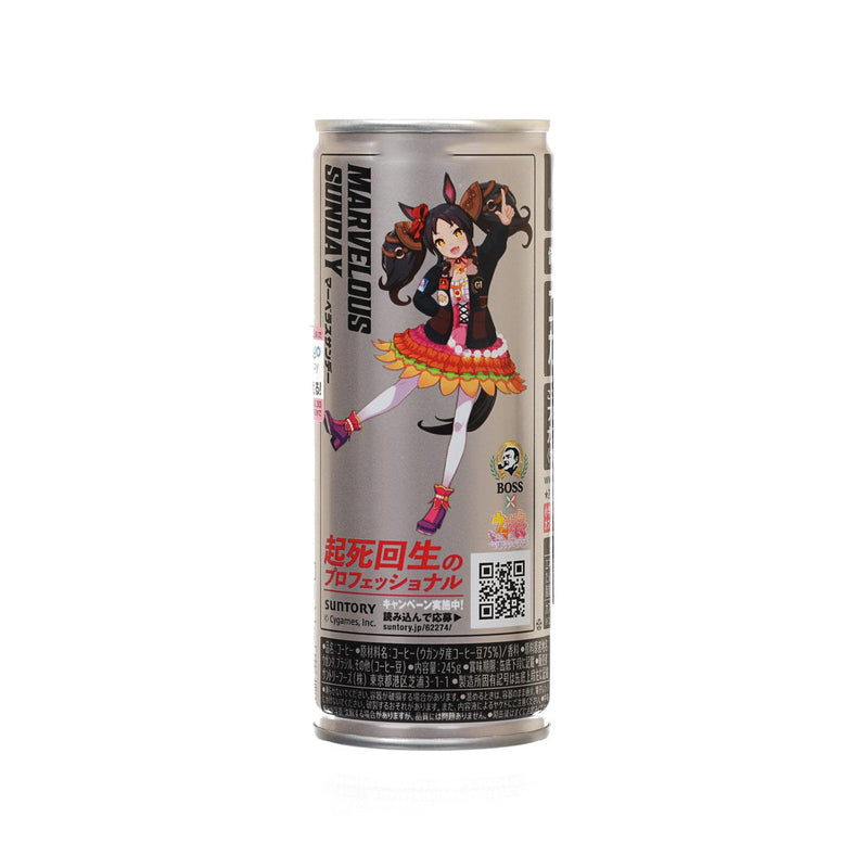 BOSS Caffeine Pro Black Coffee - Uma Musume Pretty Derby [Can]  (245g)