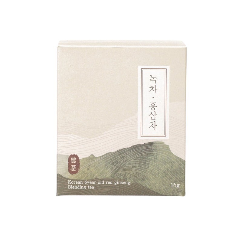 PUNGGI AESAM Green Tea & Red Ginseng Blend Tea  (16g)