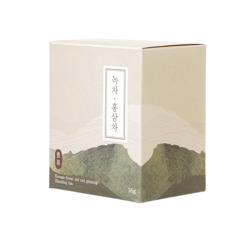 PUNGGI AESAM Green Tea & Red Ginseng Blend Tea  (16g)