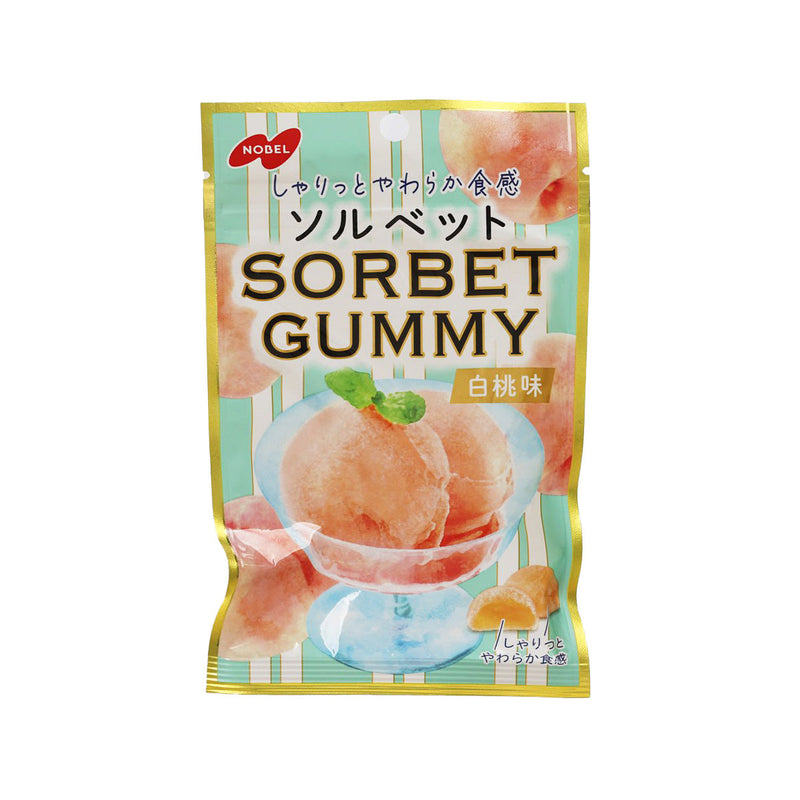 NOBEL Sorbet Gummy - White Peach  (50g)