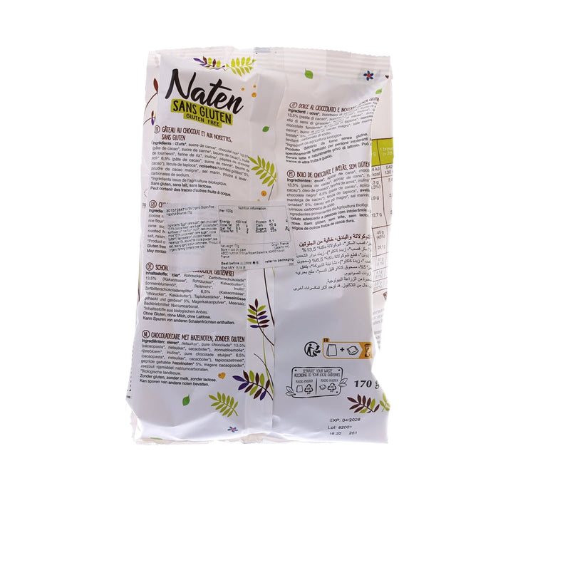 NATEN Organic Gluten-Free Hazelnut Brownies  (170g)