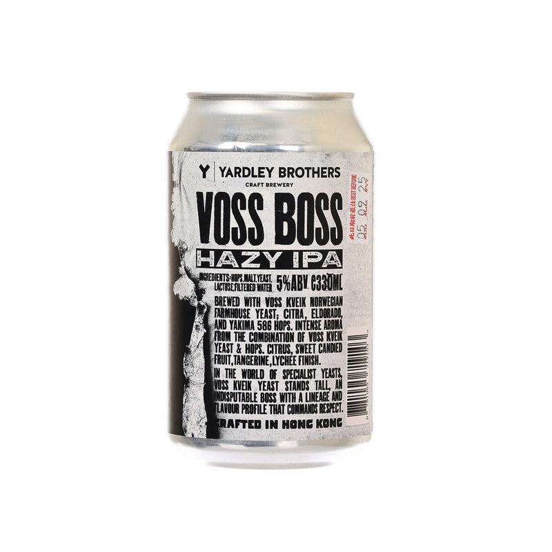 YARDLEY BROTHERS Voss Boss Hazy IPA (Alc 5%) [Can]  (330mL)