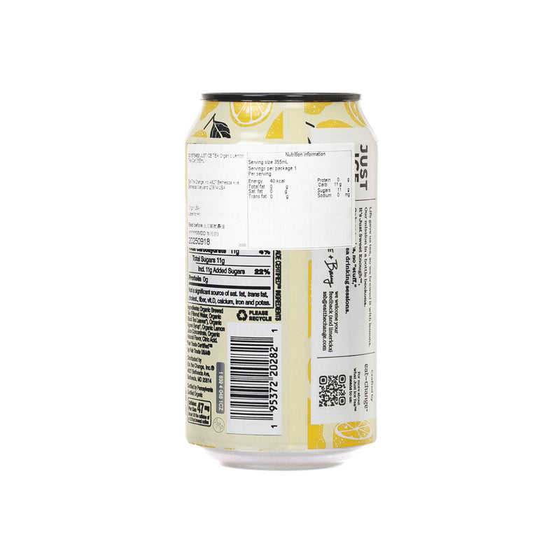 JUST ICE TEA Organic Lemon Tea [Can]  (355mL)