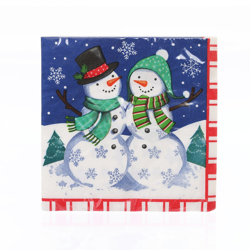 CREATIVE CONVERTING Xmas Luncheon Napkin - Snowman  (16pcs)