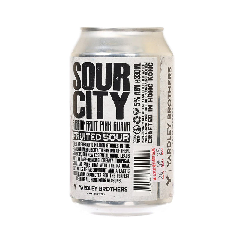 YARDLEY BROTHERS Sour City Passionfruit Pink Guava Sour Beer (Alc. 5%) [Can]  (330mL)