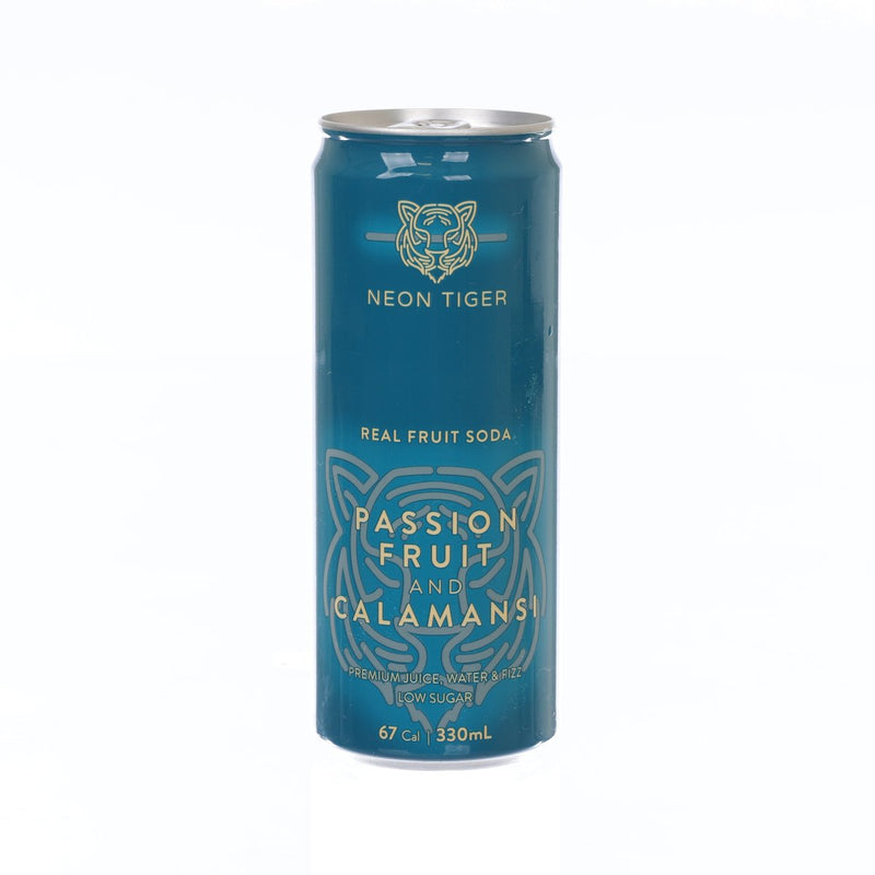 NEON TIGER Real Fruit Soda - Passion Fruit & Calamansi [Can]  (330mL)