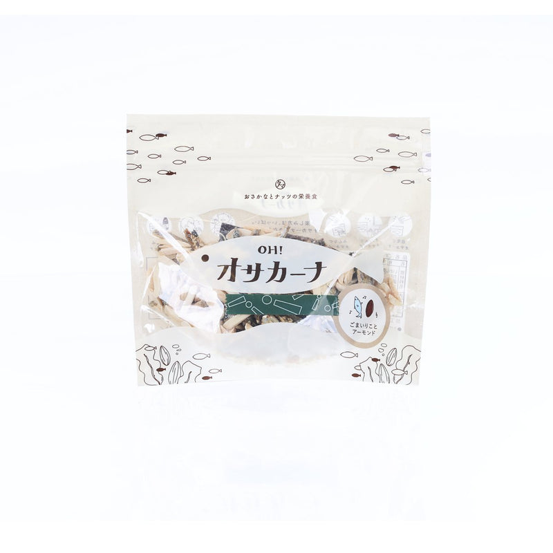 KYUNAN Oh! Sakana Snack - Dried Sesame Sardine & Almond  (80g)