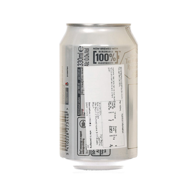 BUDWEISER Bud Zero Alcohol Free Lager Beer [Can]  (330mL)