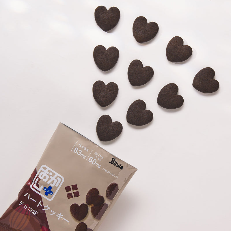 SIL VIA Heart Shaped Cookie - Chocolate  (30g)