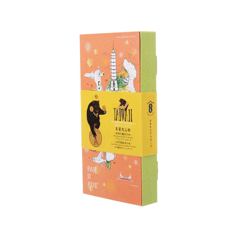 PAH JI HUE Taiwan Tea Sandwich Biscuits - Oolong Tea & Sun Moon Lake Tea  (132g)