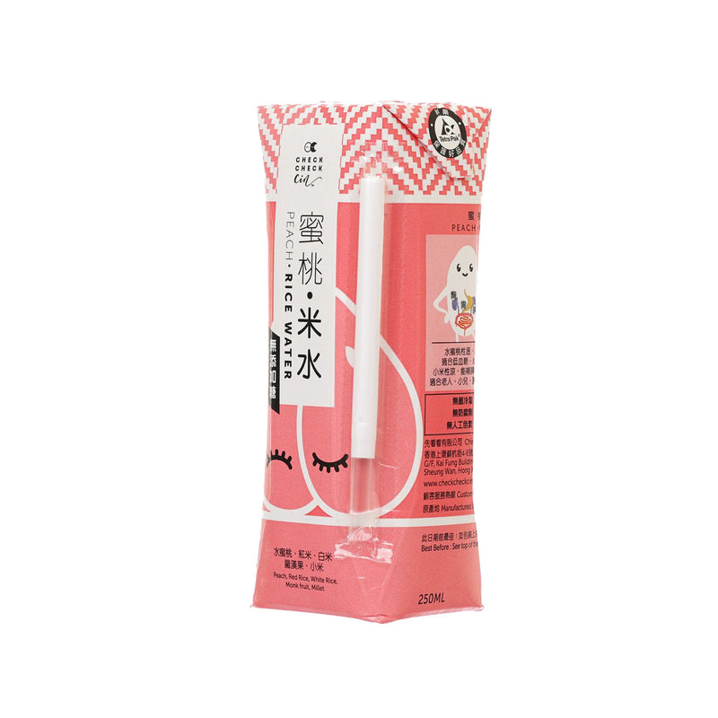 CHECKCHECKCIN Peach Rice Water  (250mL)